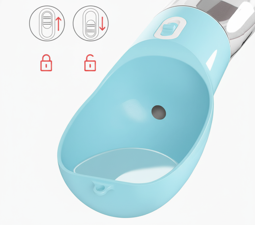 Portable Pet Travel Water Bottle (Leak-Proof Design)