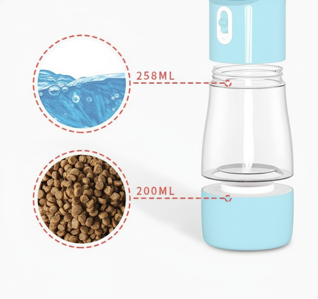 Portable Pet Travel Water Bottle (Leak-Proof Design)
