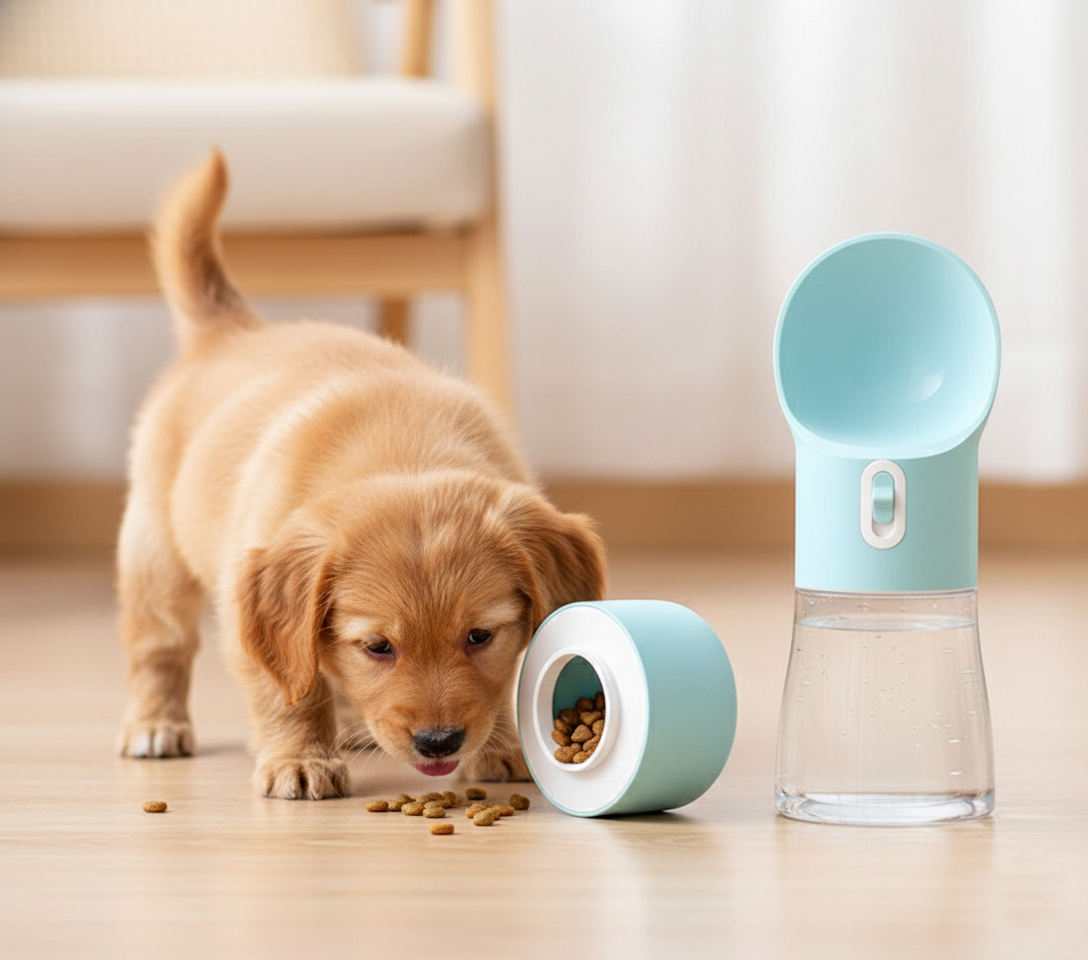 Portable Pet Travel Water Bottle (Leak-Proof Design)