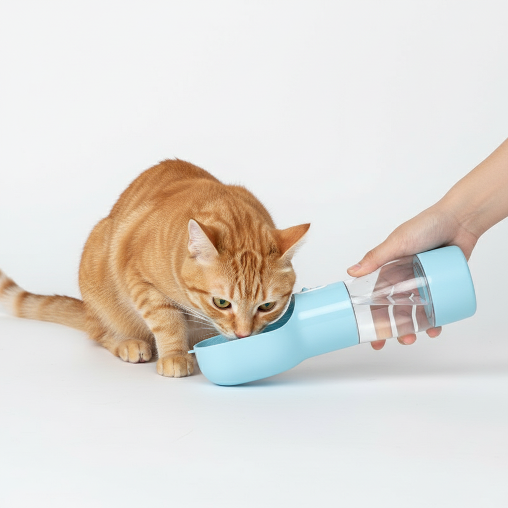 Portable Pet Travel Water Bottle (Leak-Proof Design)